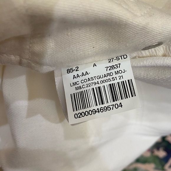 Levi’s Made and Crafted pipe straight jeans white size 27 - Picture 5 of 11